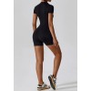 Гладкий короткий комбенизон Shorts Body Crop T-shirt model 36 (Black) Гладкий короткий комбенизон Shorts Body Crop T-shirt model 36 (Black)